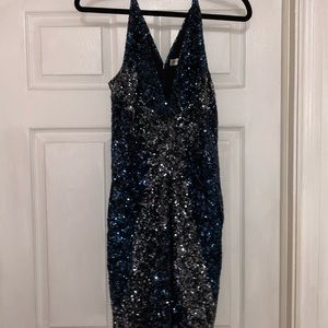 Size Medium, ‘Dress The Population’ sequin dress.